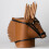 Handgemaakte lederen desktop organizer paardenvorm lederen 4