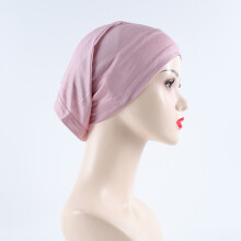 (20) Multicolor rayon jersey turban long scarf base hat single color elastic inner mercerized cotton tube hat