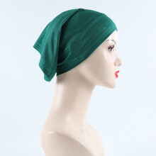 (8) Multicolor rayon jersey turban long scarf base hat single color elastic inner mercerized cotton tube hat