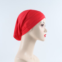 (14) Multicolor rayon jersey turban long scarf base hat single color elastic inner mercerized cotton tube hat