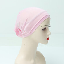 (21) Multicolor rayon jersey turban long scarf base hat single color elastic inner mercerized cotton tube hat