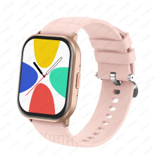 (Pink) Lady fashion Smart Watch Men Women Heart Rate Blood Pressure Fitness Tracker Bluetooth Call Smartwatch Man For Android