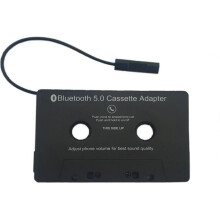 Bluetooth 5.0 -kasettisovitin, auton äänentoiston kasettimuunnin-vastaanotin, Aux-sovitin [155404B]