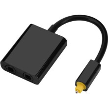 Kaksiporttinen Toslink-digitaalinen optinen äänijakaja, 1–2-lähtöinen äänikaapeli - DUO