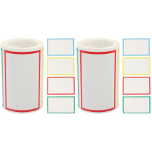 2Rouleaux Stickers Marqueurs Multi-Usages Couleurs Vives Dommage