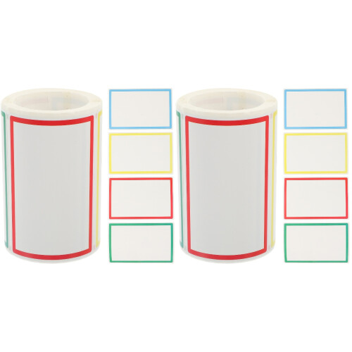2Rouleaux Stickers Marqueurs Multi-Usages Couleurs Vives Dommage