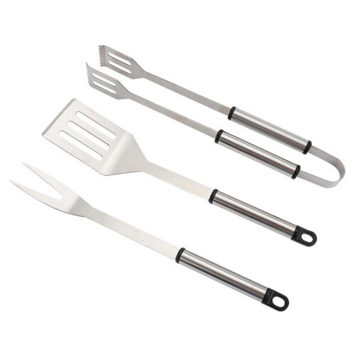 Σετ αξεσουάρ μπάρμπεκιου - Master Grill&Party - MG115 - Ανοξείδωτο ατσάλι - 3 σκεύη - 36 cm