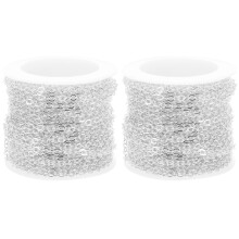2Rouleaux De Cuivre Argentée Pour Bracelets, Sacs DIY