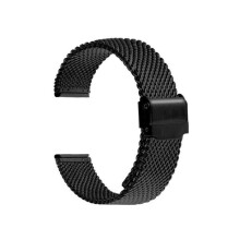 Nailonranneke kellolle, unisex säädettävä kellonranneke, musta 22 mm