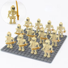 12pcs Skeleton soldiers Minifigures Children Stall Toys Building Blocks Toys