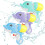 Σετ 3 μίνι νεροπίστολα - AMOUNE - Cartoon Dolphin - 150 ml - 5 έως 8 μέτρα - Εξωτερικού χώρου 1