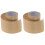 2Rouleaux Décor Plinthe PVC Adhésive Autocollante Marron 1