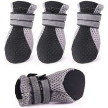 Heijastavat koiransaappaat Hengittävät koirankengät Tassusuojat Pienille Koirille Lemmikkitossut 5.9 * 4.8 cm