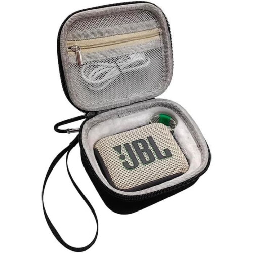 Case for JBL GO 4 Bluetooth Speaker - AQSACOKIYA - Hard Shell with Sponge Storage Bag (Box Only)