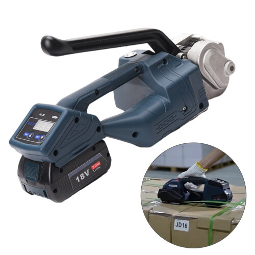 Digital Display Packing Tools PP PET Strip Tension Strapping Machine +Battery