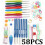 TEMPSA 16PCS Crochet Wool Needle Knitting Tool Braiding Pin Accessory 1