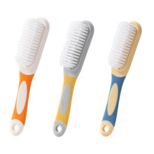 3-Piece Shoe Brush Set, Shoe Cleaning Brush, Soft Shoe Brush, Lightweight Long Handle Brushes (3 Colors)