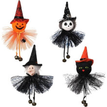 Decorative Pendant - Halloween - 4 Pcs - Pumpkin and Ghost - Non-woven Fabric - Indoor