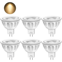 GU5.3 LED MR16 Bulb, Warm White 3000K, 5W Equivalent to 50W Halogen Lamp, AC/DC 12V, 450LM, 40 Beam Angle, Non-Dimmable, Pack of