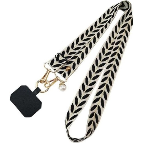 Universal Shoulder Strap - BOOLING - Leaf Pattern - Black - Practical - Easy Installation