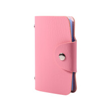 PU Leather Card Purse for 24 Cards