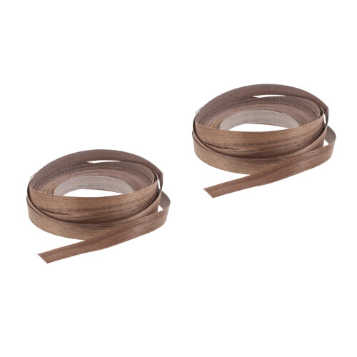 2Rouleaux Profilé Bois Adhésif Café Pour Bords Rénovation DIY