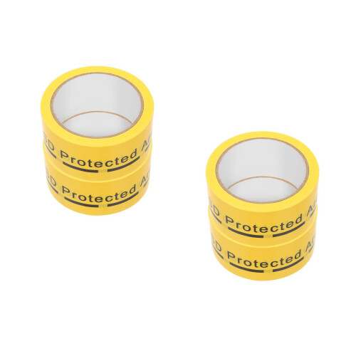 4Rouleaux Ruban Avertissement Autocollant Forte Adhérence