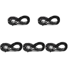 5Rouleaux De Lampe Isolé Noir En Cuivre PVC Kit De Câblage DIY