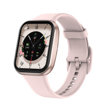 (Pink) Sport Wrist Smartwatch Bluetooth Call Luxury Ladies Fitness Waterproof Smart Watches for Man Woman iOS Android