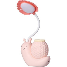 LED desk lamp with pen holder, cartoon animal, snail, multifunctional desk lamp, USB charging
