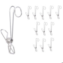 Stainless Steel Clothes Pegs, 12 Clothes Pegs, Stainless Steel Clothes Pins, Versatile Stainless Steel Clips