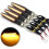 Φλας Μοτοσικλέτας Universal - 12 πορτοκαλί LED - 12V - Μαύρο 1