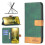 Xiaomi Redmi A2 Wallet Case, High Quality, Shockproof Protective Sleeve, Green 1