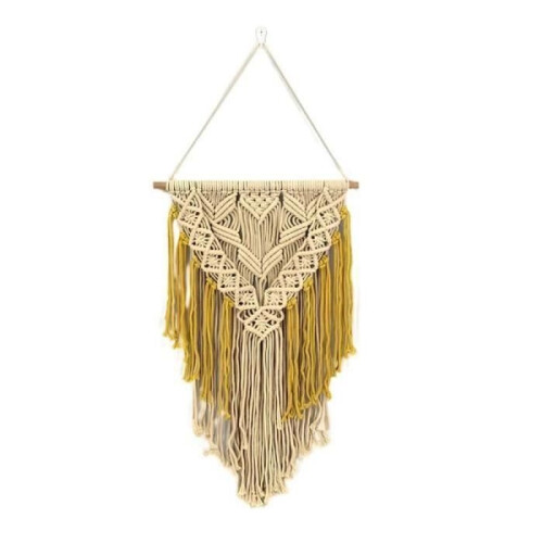 Macrame wall hanging - CHANGM - White - Cotton - Home decor