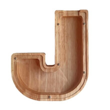 Wooden Alphabet Money Box - TYPE 10 - Desk Decoration Gift for Children