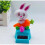 Solar Figurine - Dashboard - Yellow - Plastic - Contemporary Design 1