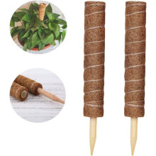 2 Pieces Plant Support, Coconut Fiber Support, Coconut Pole, Coconut Stick for Home Garden Climbing Plant Extension