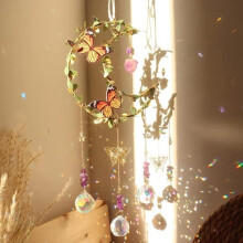 Crystal Suncatcher, Prism Pendant, Colorful Crystal Suncatcher Pendant, for garden, home, car