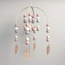 Wind Chime - Leaf Pendant - Baby Toy - Bright Colors - Non-toxic