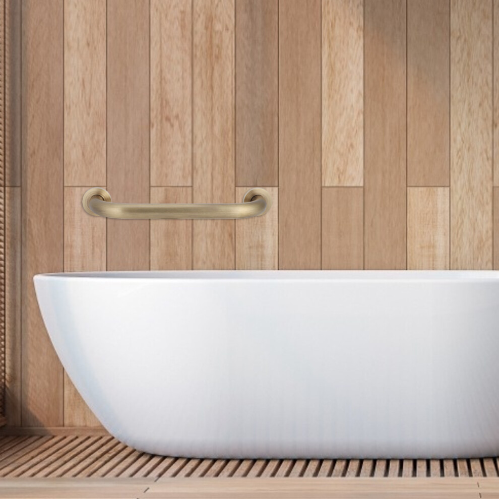 Brushed Brass Bathtub Handrail Support 7444352860326