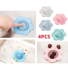 Drain cover - Drain protector - Hair filter - Suction cup - PVC - 13 cm