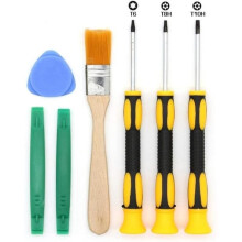 T6 T8H T10H Screwdriver Kit for Xbox 360 and PS3/PS4 Controllers, Secure Lifting Tool and Cleaning Brush