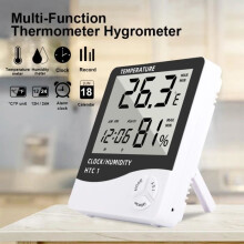 Mini Thermometer Hygrometer, Easy to place and carry, with a small stand, Small Weather Station