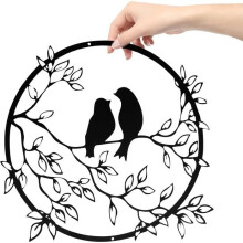 Wall Decoration - Metal Bird - 30 cm - Round - Contemporary - Design