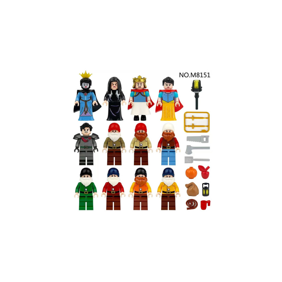 Photos - Action Figures / Transformers 12PCS Princess and Dwarf Model Building Block Figure Toy Kids Toy Gift