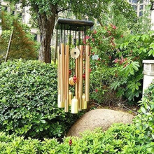 Copper Wind Chime Pendant for Balcony, Outdoor Garden Decoration, Metal Pipe Chime, Gran 687