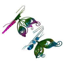 Pieces Hugger Butterfly Flower Pot Figurines Hanging Planter Animal Pendant Ornaments for Garden Fence Balcony Decor