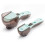 Measuring Spoons - Unspecified - 2pcs - ABS+PP+TPR Plastic - Light Blue - Measurement Accuracy 1
