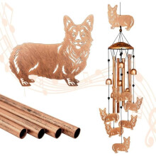 Corgi outdoor wind chimes, metal outdoor wind chimes, Corgi gifts for women/men, gifts c