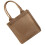 1Sac Épicerie Jute Naturel Marron Clair Réutilisable Poignées 1